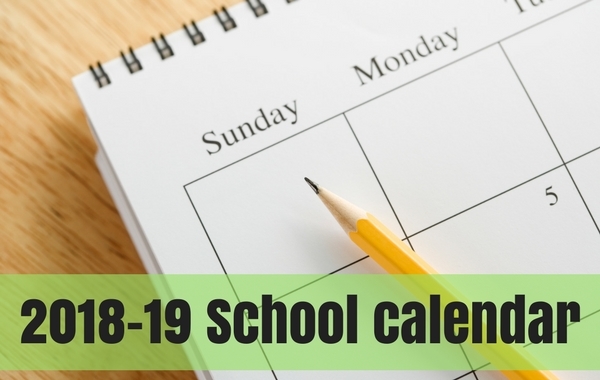 2018-19 School Calendar