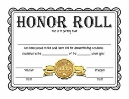 3rd Quarter High School Honor Roll